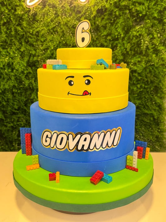 Torta scenografica tema Lego