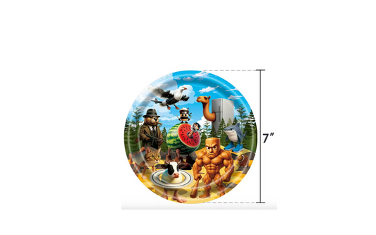 Piattini in carta Brainrot