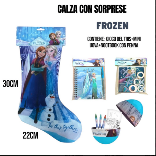 Calza befana a tema con sorprese