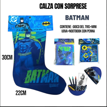 Calza befana a tema con sorprese