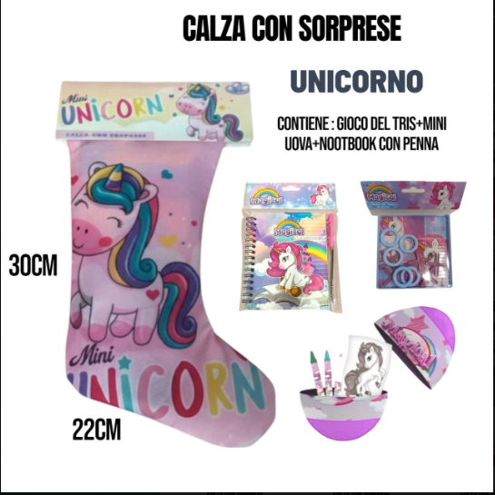 Calza befana a tema con sorprese