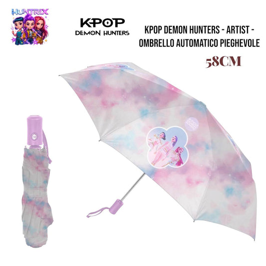Ombrello Automatico Pieghevole K-Pop Demon Hunters 58cm