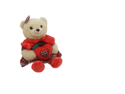 Orso/a Peluche Con Vestito 18 Cm