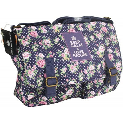 KEEP CALM & LOVE NATURE Borsa a Tracolla Messenger