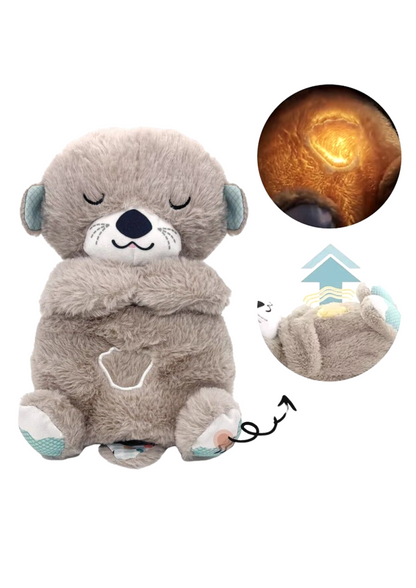 LONTRA PELUCHE CHE RESPIRA LUCE E MUSICA CALMA ANSIA REGALO BAMBINI ADULTI