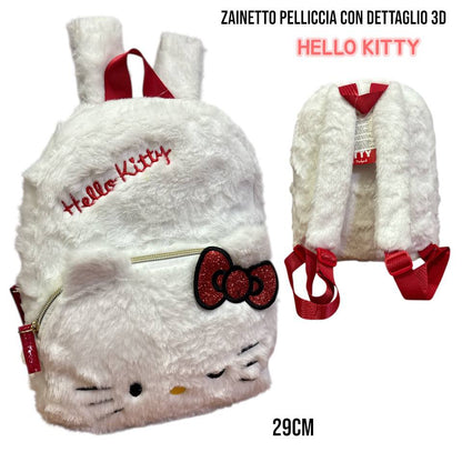 Zainetto pelliccia con dettagli 3d