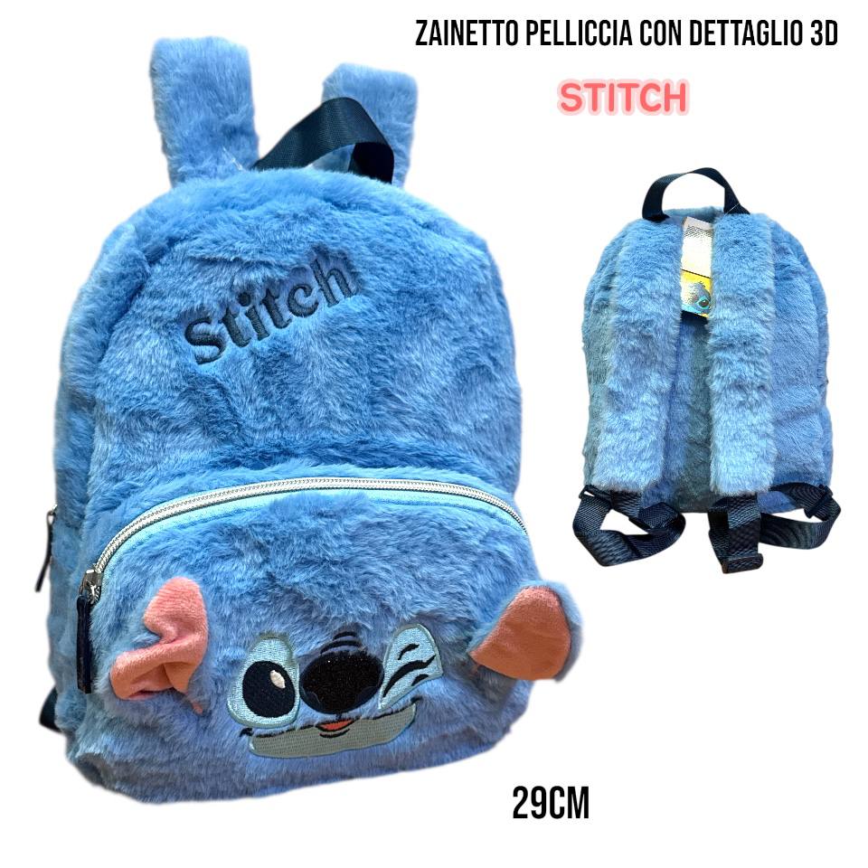Zainetto pelliccia con dettagli 3d