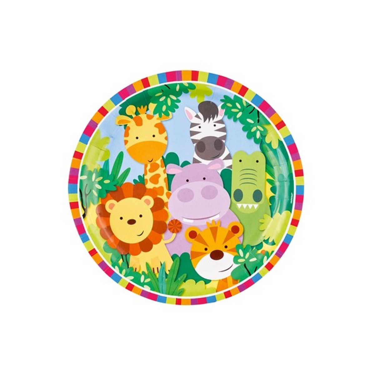 Piatti 18cm Jungle Animals 8pz