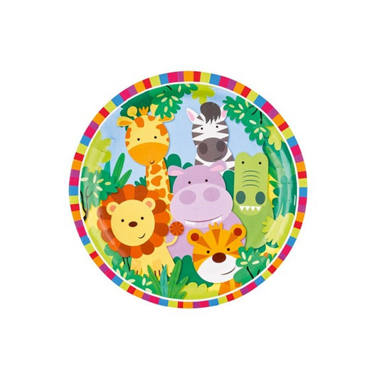 Piatti 18cm Jungle Animals 8pz