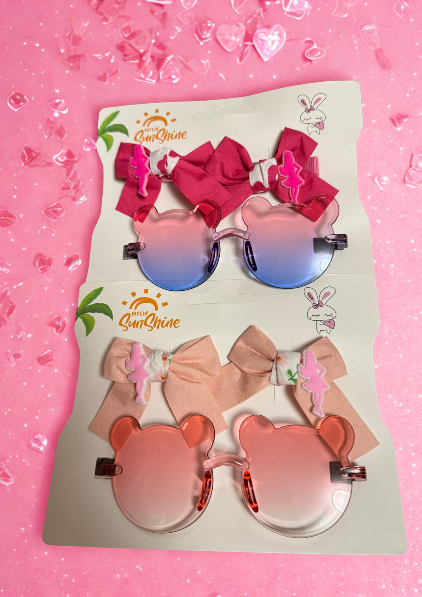 Occhiali orso + fiocchi