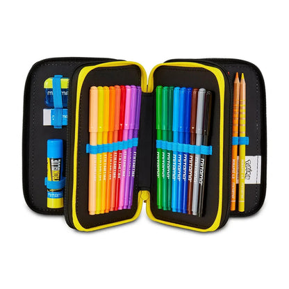 POKEMON ASTUCCIO 3 ZIP SING SCUOLA E TEMPO LIBERO