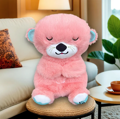LONTRA PELUCHE CHE RESPIRA LUCE E MUSICA CALMA ANSIA REGALO BAMBINI ADULTI