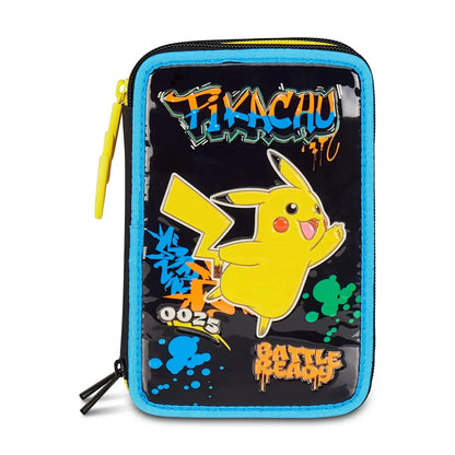 POKEMON ASTUCCIO 3 ZIP SING SCUOLA E TEMPO LIBERO
