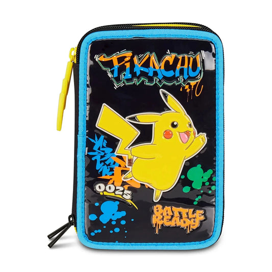 POKEMON ASTUCCIO 3 ZIP SING SCUOLA E TEMPO LIBERO