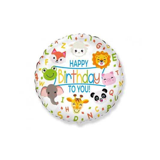 Shape 18"/45cm Happy birthday animals