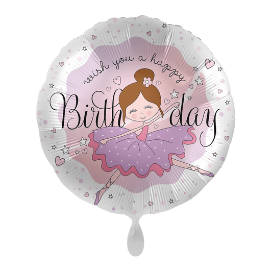 Shape 18"/45cm Happy birthday Ballerina