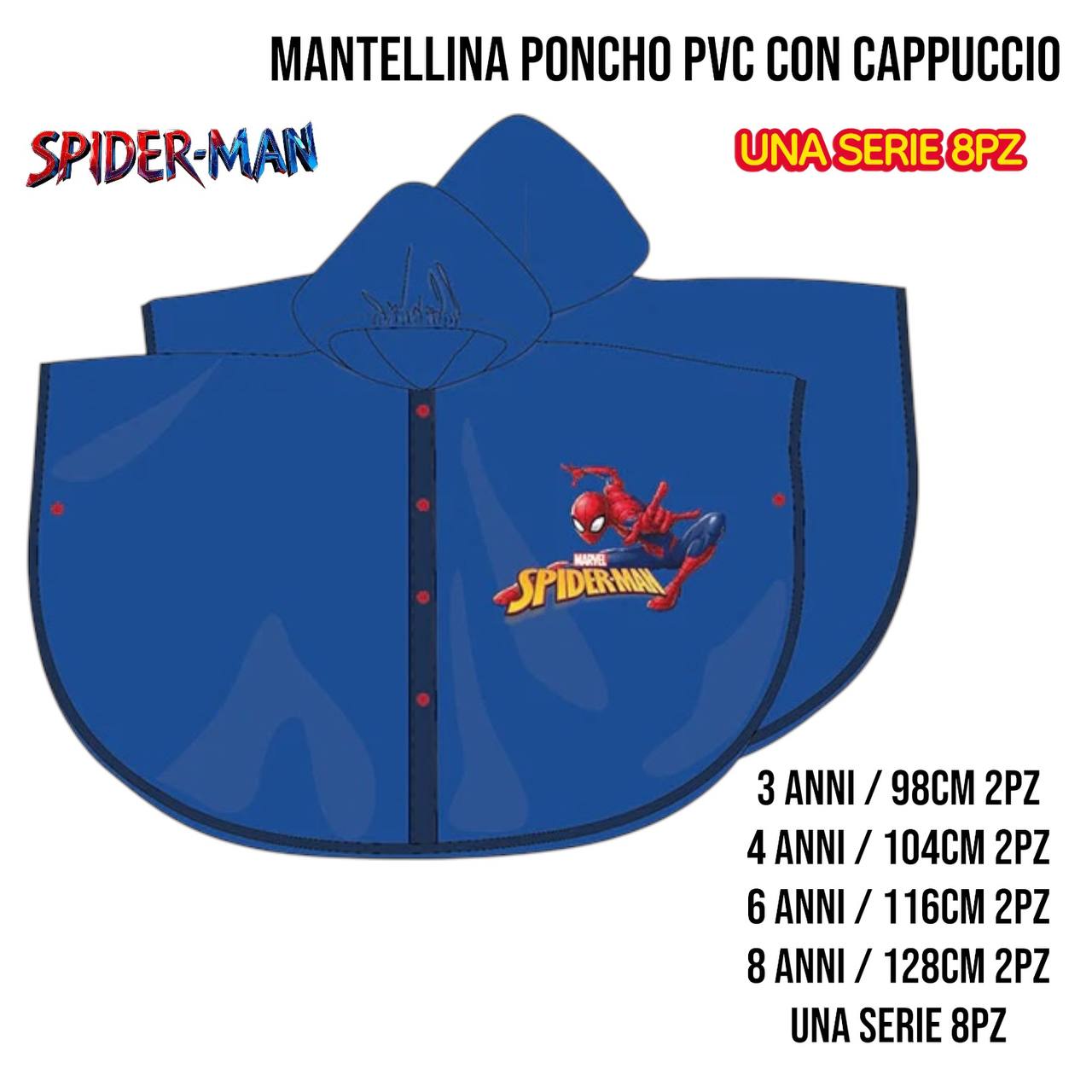 Mantellina per la pioggia Spiderman