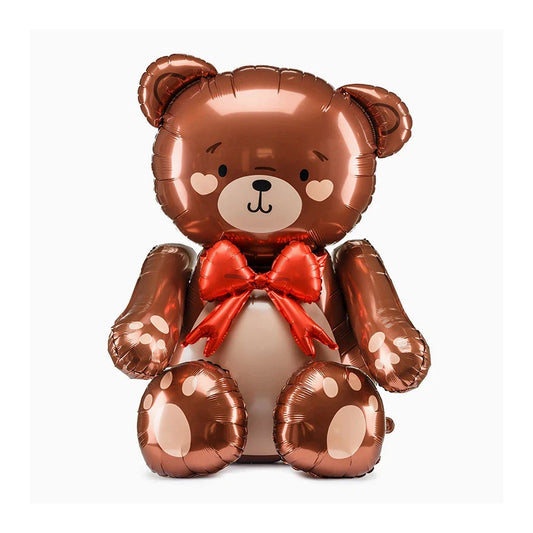 Supershape Orsetto seduto con fiocco rosso 85cm